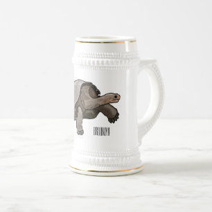 Jarra De Cerveza Ilustracion personalizado de tortugas de Galápagos