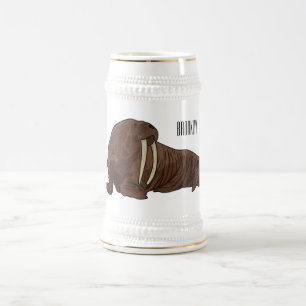 Jarra De Cerveza Ilustracion personalizado de Walrus