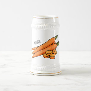 Jarra De Cerveza Ilustracion personalizado de zanahoria