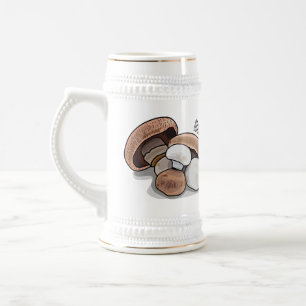 Jarra De Cerveza Ilustracion personalizado hongo