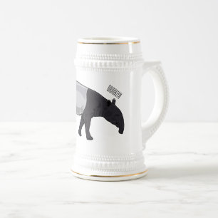 Jarra De Cerveza Ilustracion personalizado Tapir