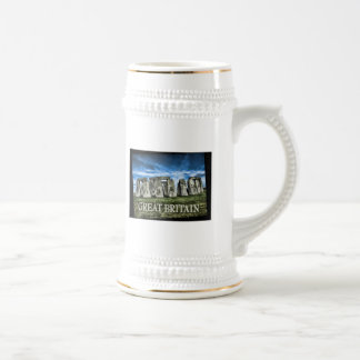 Jarra De Cerveza Imagen de Stonehenge con el subtítulo Gran Bretaña