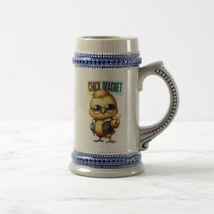 Jarra De Cerveza Imán de pollito lindo divertido Pascua