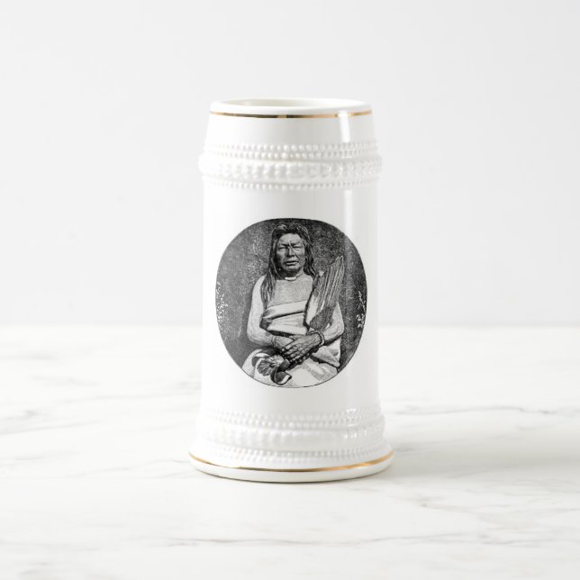Jarra De Cerveza Indios americanos Mug (Centro)