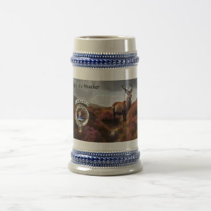 Jarra De Cerveza Insigne del Clan Barclay y Ciervo Personalizado