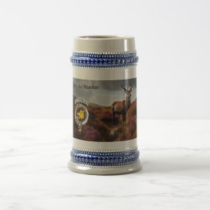 Jarra De Cerveza Insigne del Clan Campbell & Ciervo Personalizado