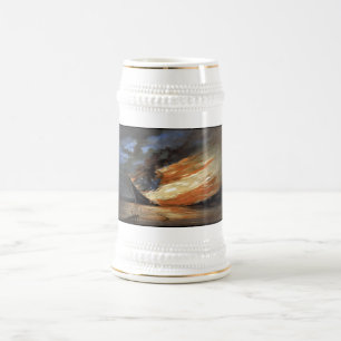 Jarra De Cerveza Insignia de la Guerra Civil Rebelde contra el fueg