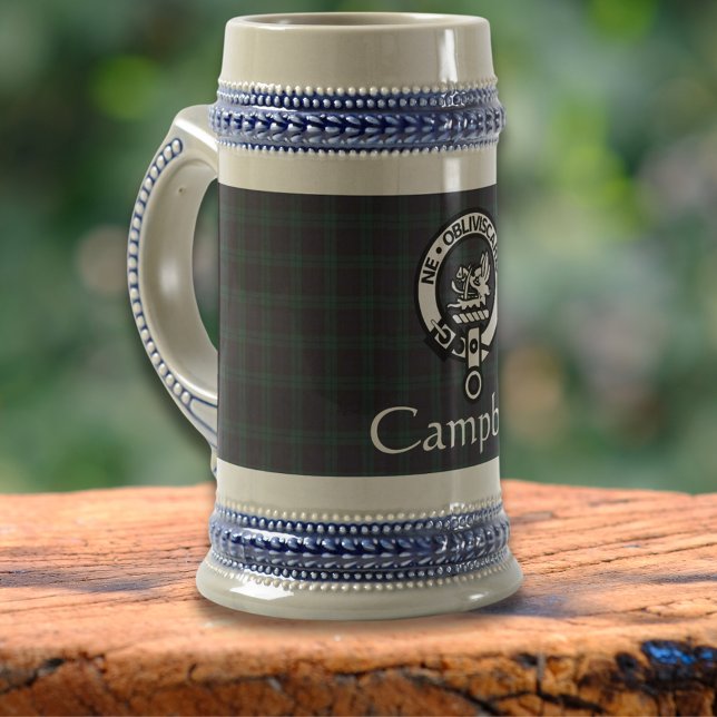 Jarra De Cerveza Insignia Escudo Campbell y Tartán escoceses (Subido por el creador)