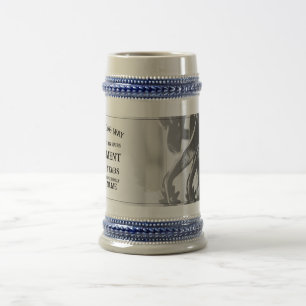 Jarra De Cerveza Invitación de jubilación con espoletas viejas