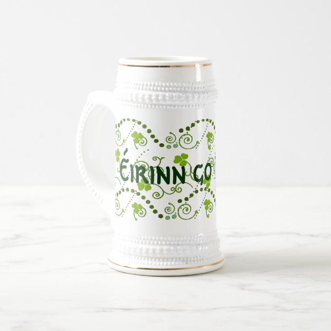 Jarra De Cerveza ¡Irlanda para siempre! Éirinn go Brách (Anverso izquierdo)
