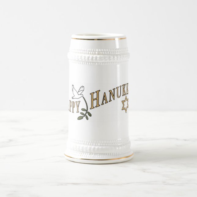 Jarra De Cerveza Jánuca feliz Stein (Centro)