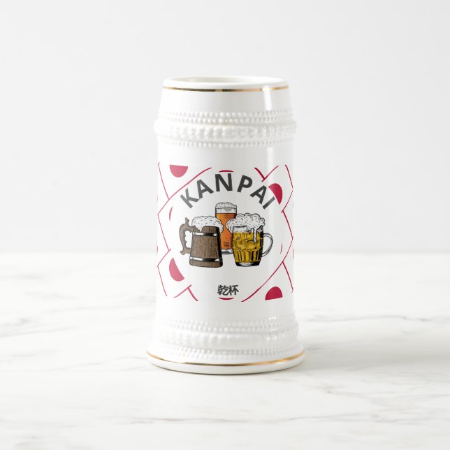 Jarra De Cerveza JAPÓN 乾 杯 Personalizado KANPAI Japonés (Centro)