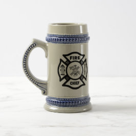 Jarra De Cerveza Jefe de bomberos