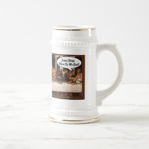 Jarra De Cerveza Jesucristo ¿Cuándo Comemos? - Última cena divertid