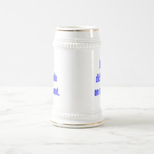 Jarra De Cerveza Jesús No Montó en Elefante