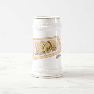 Jarra De Cerveza Jiaozi / ilustracion personalizado chino de bolas 