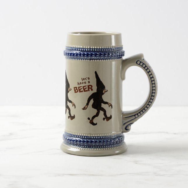 Jarra De Cerveza John Bauer Tomtenisse CC0577 Stoneware Beer Mug (Derecha)