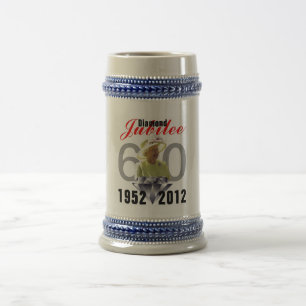 Jarra De Cerveza Jubileo del diamante 1952-2012 Stein