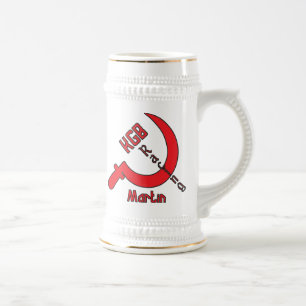Jarra De Cerveza KGB que compite con Stein - a Roberto -