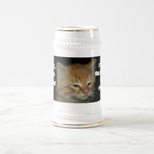Jarra De Cerveza Kitty "TONTO, ESTE ROMPER ESTÁ BLOGUEANDO MI MENTE
