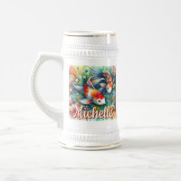 Koi Fish Whimsical Watercolor Personalizado
