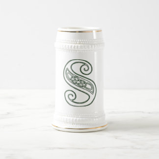 Jarra De Cerveza KRW - S - Stein monogramado celta