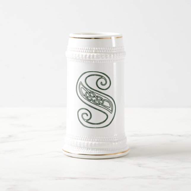 Jarra De Cerveza KRW - S - Stein monogramado celta (Centro)