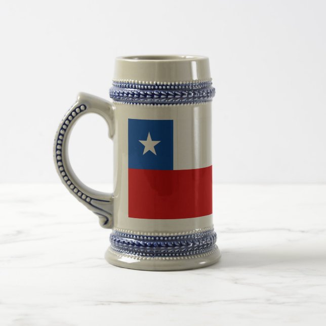 Jarra De Cerveza La bandera de Chile (Izquierda)