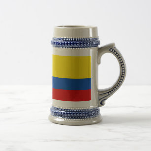 Jarra De Cerveza La bandera de Colombia