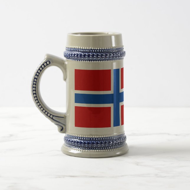 Jarra De Cerveza La bandera de Noruega (Izquierda)