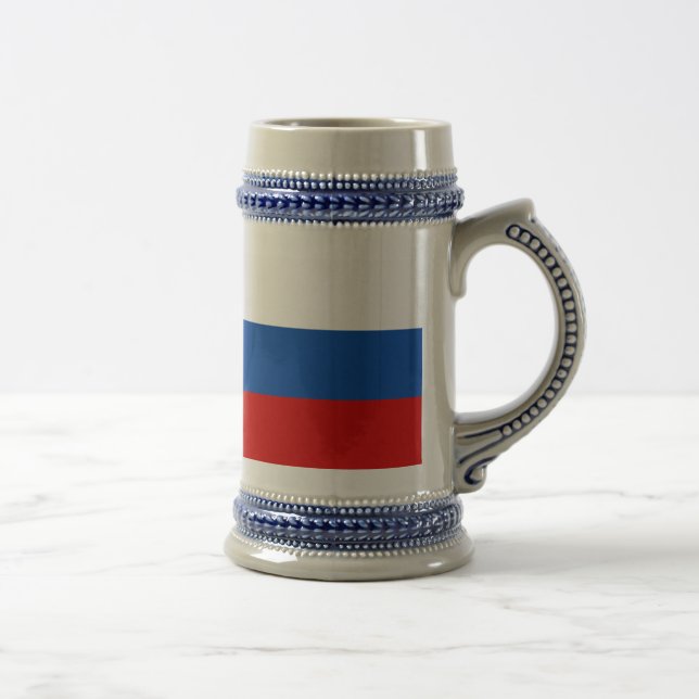 Jarra De Cerveza La bandera de Rusia (Derecha)