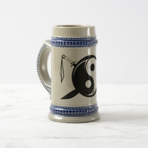 Jarra De Cerveza La doble difusión de Yin Yang