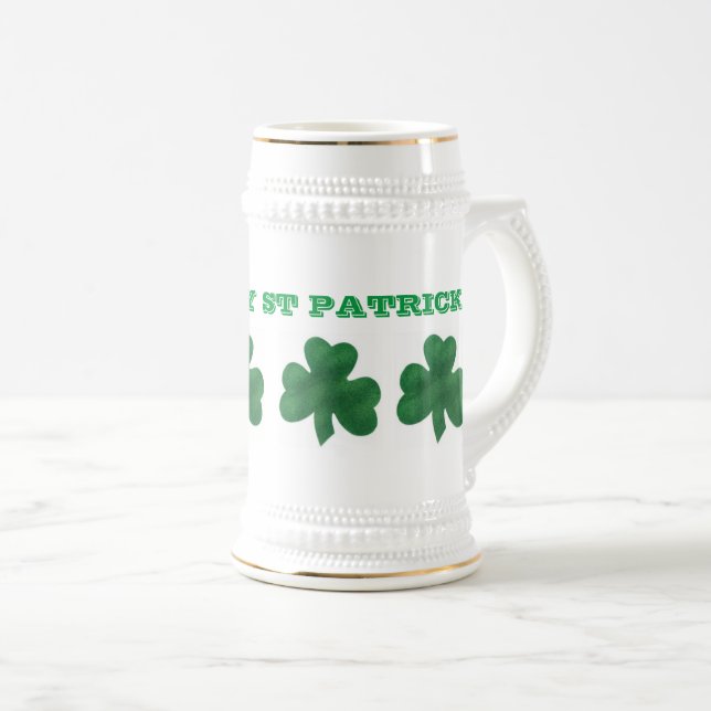 JARRA DE CERVEZA LÁ FELIZ ST PATRICK (Anverso derecho)