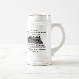 Jarra De Cerveza La locomotora de Baldwin funciona la cerveza 1895