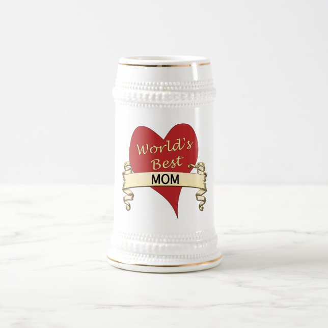Jarra De Cerveza La mejor mamá del mundo (Centro)