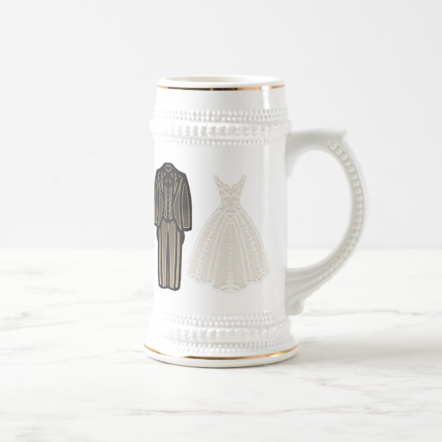 Jarra De Cerveza La novia y el novio de marfil Stein
