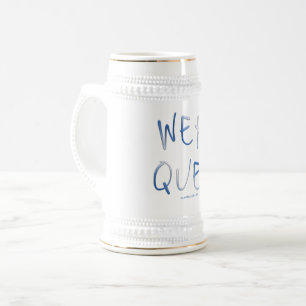 Jarra De Cerveza La palabra werque de SlipperyJoe está escrita a ma