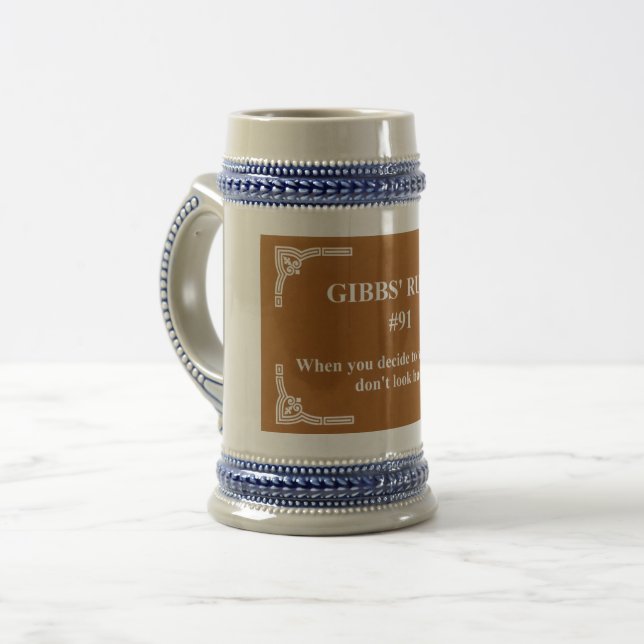Jarra De Cerveza la regla 91 de Gibbs (Anverso izquierdo)