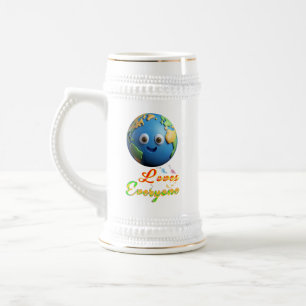Jarra De Cerveza La Tierra Ama a Todos