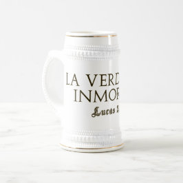 Jarra De Cerveza La Verdad Es Inmortal(Letras Gold)