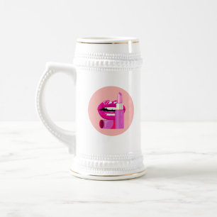 Jarra De Cerveza Labios