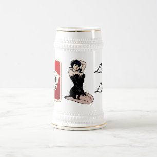 Jarra De Cerveza Lady Luck Poker Stein
