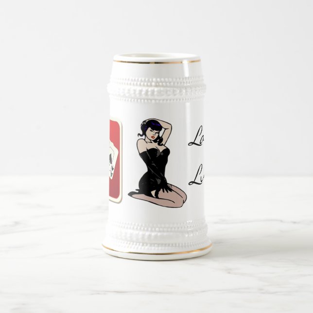 Jarra De Cerveza Lady Luck Poker Stein (Centro)