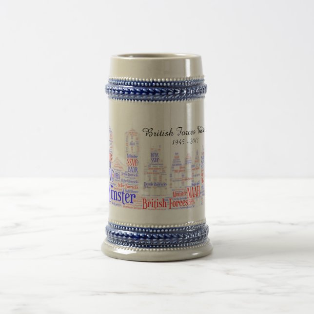 Jarra De Cerveza Las fuerzas británicas Münster Gray Stein (Centro)