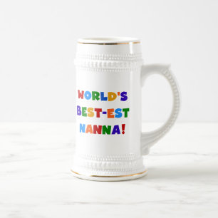 Jarra De Cerveza Las mejores camisetas nanna de los colores vivos