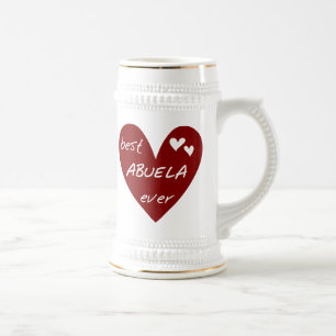 Jarra De Cerveza Las mejores camisetas y regalos de Abuela del