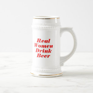 Jarra De Cerveza Las verdaderas mujeres beben cerveza