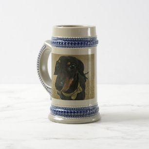 Jarra De Cerveza LeBron the Dachshund Beer Stein
