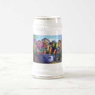 Jarra De Cerveza Lectura en verano