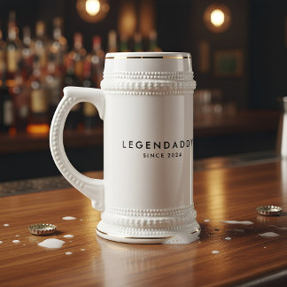 Jarra De Cerveza LegenDaddy desde para legendarios dads minimalista